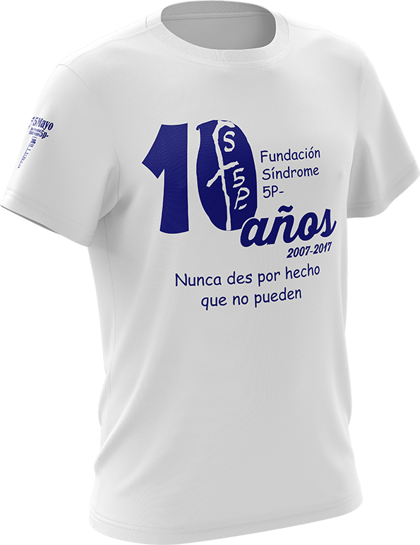 Pelearse secuestrar Inmunizar Camiseta 10º Aniversario - Fundación Síndrome 5P- o Maullido de Gato