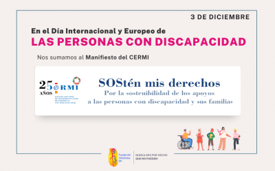 3 de diciembre: Día Internacional y Europeo de las Personas con Discapacidad